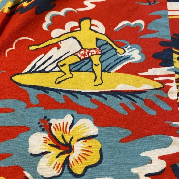 Polo Ralph Lauren Men's Tropical-Print Pajama Pants w Pockets Red Blue Sz SMALL - Picture 1 of 10